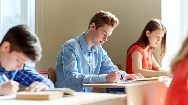 Students Taking Test Classroom